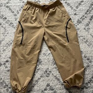 Under Armour Tan Joggers with Black Accents